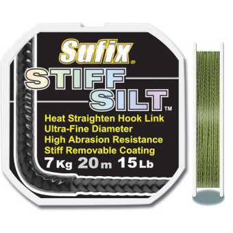 Шнур Sufix STIFF SILT, 20m, 0,25мм - green