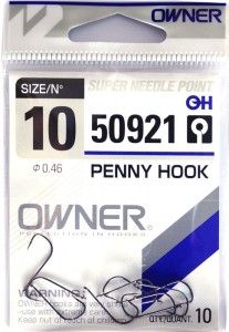 Крючок Owner OH Penny Hook - With ring - 11 шт/уп - 50921