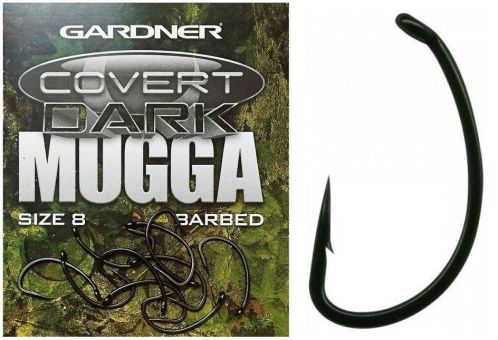 Коропові гачки Gardner - Covert Dark Mugga Hooks Barbed - 20шт