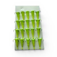 Блесна FRY Конус малый - 4 крючка - Желтый