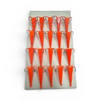 Блесна Пирамида FRY - 4 крючка - Оранжевый