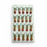 Блесна Яйца FRY Большие - Золото/Красный - 20 шт/уп