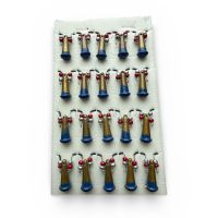 Блесна Яйца FRY Маленькие - Золото/Синий - 20 шт/уп