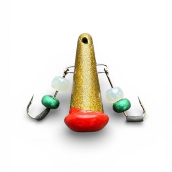 Блесна Яйца FRY Большие - Золото/Красный - 1 шт.