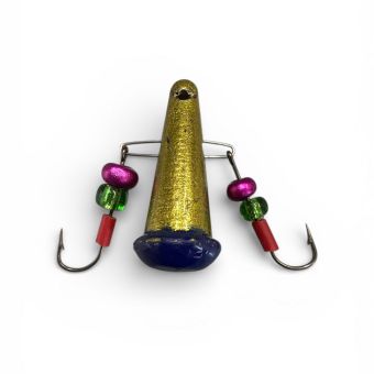 Блесна Яйца FRY Маленькие - Золото/Синий - 1 шт.