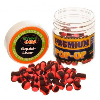 Бойли Технокарп Pop-Up Premium Squid-Liver 10,12,10*14 мм - 50 г