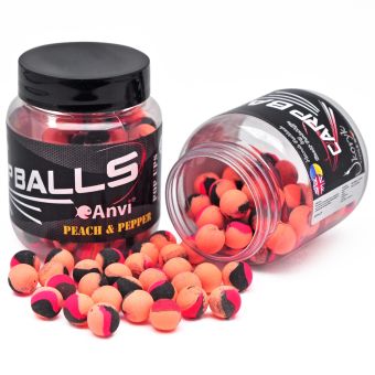 Бойли Carp Balls Anvi Pop Ups Ø10 мм - Peach&Pepper (Персик і перець)