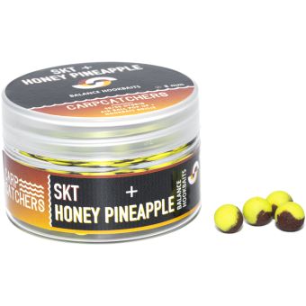 Бойлы Carp Catchers Balance Hookbaits - Fluoro Yellow&Brown - SKT&Honey Pineapple
