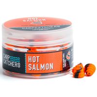 Бойли Carp Catchers - Hot Salmon - Ø10 мм - Fluo Snail Shell Wafters - Двоколірні