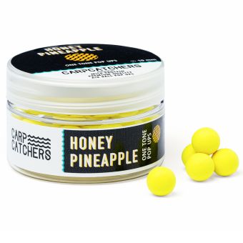 Бойлы Carp Catchers Pop Ups - Плавающие - Ø10 мм - Однотонные - Fluoro Yellow - Honey Pineapple - 40-41 шт/уп