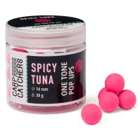 Бойли Carp Catchers Pop Ups - Плаваючі - Ø14 мм - Однотонні - Fluoro Pink - Spicy Tuna