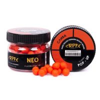 Бойлы RPF NEO Fluoro Поп-ап Ø8 мм - Плавающие - ПЭТ-банка 25 г - Слива