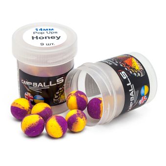 Пробник плаваючих бойлов CarpBalls Pop Ups - 14 мм - Honey (мед)