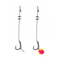 Карповый поводок с иглой Bait Spike Rigs - Wide Gape Hook №8 - 15 см - 25lb/11,5 кг - ПрофМонтаж  - 3 шт/уп