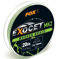 FOX зелена плетена волосінь для маркера Exocet MK2 0.18мм 20lb 300м