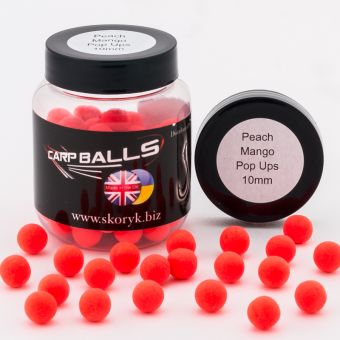 Бойли Carpballs Pop Ups Peach & Mango 10 мм (Персик і манго)