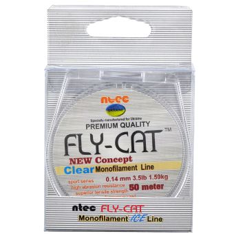 Леска для зимней рыбалки NTEC Fly Cat Monofilament Ice Line - 50 метров