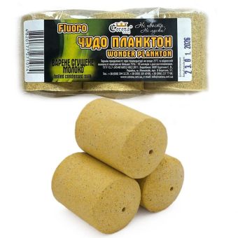 Технопланктон Флуоро - Corona Fishing - "Чудо Планктон" - Вареное сгущенное молоко - 180 г