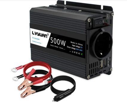 Инвертор 12V-220 "LVYUAN 500W MOD", преобразователь напряжения 12V-220V (Модифицированная Синусоида, 500Вт)