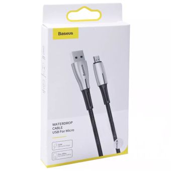 Кабель Baseus (CAMRD-A) Waterdrop Micro USB Cable (4A) - 0.5 м - Черный