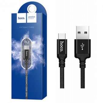 Кабель Hoco X14 Type C USB - 1 м - Черный