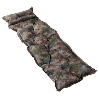 Килимок туристичний надувний з подушкою - 180х60х3см - камуфляжний піксель