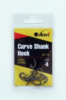 Крючок карповый Anvi Curve Shank Hook №4