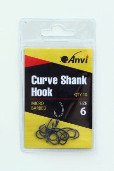 Крючок карповый Anvi Curve Shank Hook №6
