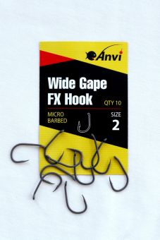 Крючок карповый Anvi Wide Gape FX Hook №2