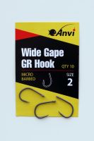 Крючок карповый Anvi Wide Gape GR Hook №2