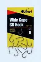 Крючок карповый Anvi Wide Gape GR Hook №8