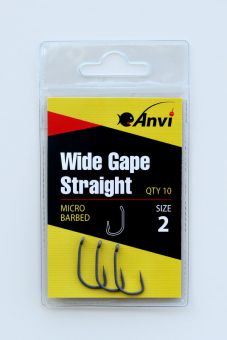 Крючок карповый Anvi Wide Gape Straight №2