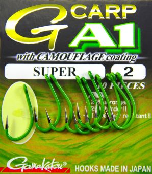 Гачок Gamakatsu A-1 G-Carp Camou Green Super