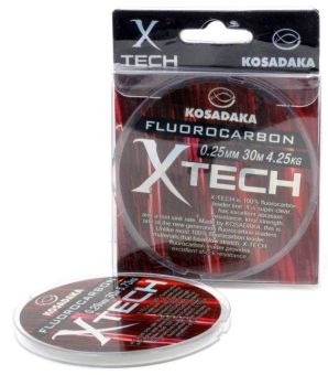 Жилка Kosadaka X-Tech Fluorocarbon - Clear (Прозорий) - 30 м