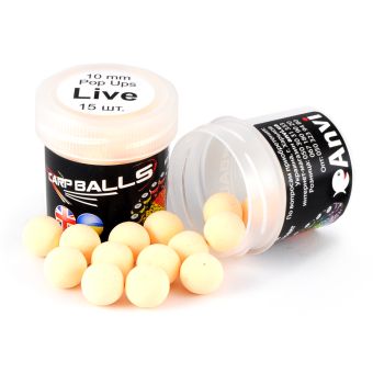 Бойли Mini Pop Ups CARPBALLS 10mm Live