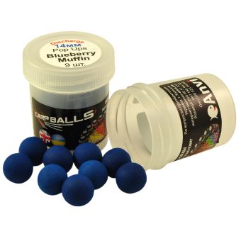 Бойли Mini Discharge Pop Ups Carpballs - 14mm - Blueberry Muffin