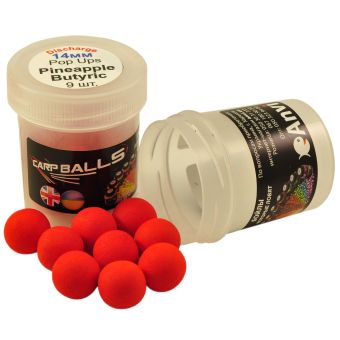 Бойли Mini Discharge Pop Ups Carpballs - 14mm - Pineapple Butyric