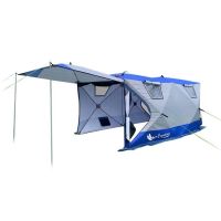 Палатка Mircamping 2023 - Полуавтомат - 8-ми местная - Зимняя - Трехслойная -  С полом - Мобильная баня