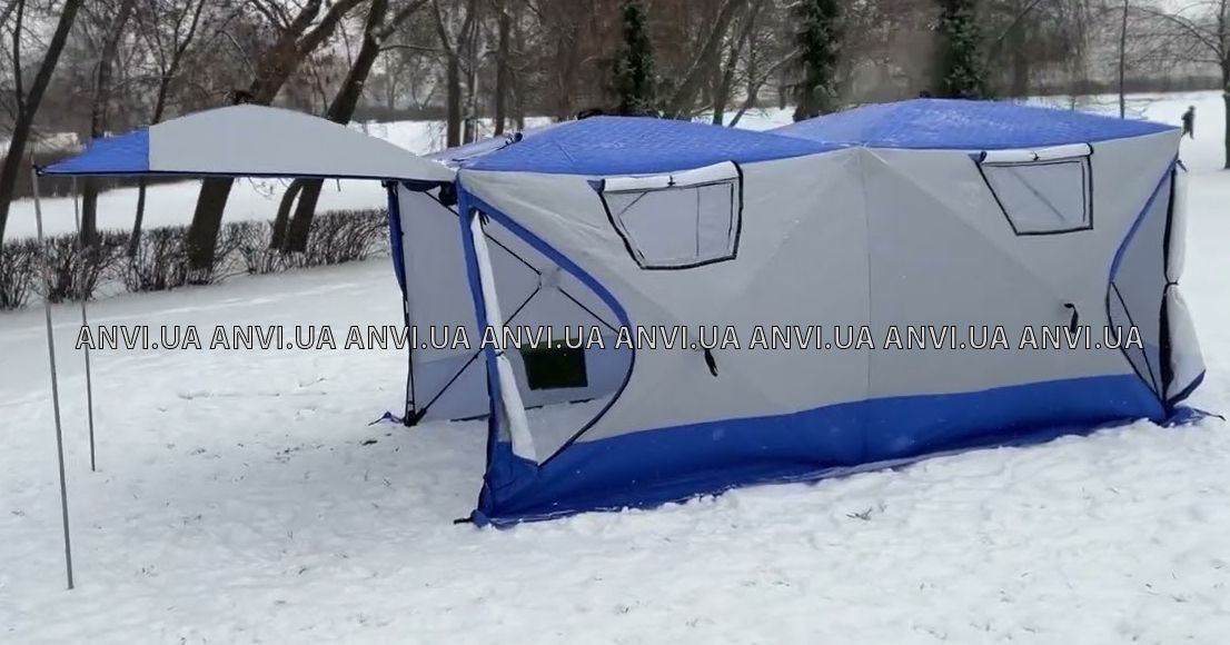 ≡ Палатка Mircamping 2023 - Полуавтомат - 8-ми местная - Зимняя
