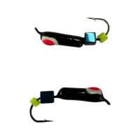 Мормышка Вольфрамовая "Латышка" Гвоздик - С кубиком голубой - МК1192