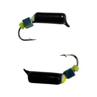 Мормышка Вольфрамовая "Латышка" Гвоздик - С кубиком хамелеон - Ø2,9 мм - 1 г - Чёрный - Латвия