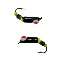 Мормышка Вольфрамовая "Латышка" Гвоздик - С кубиком хамелеон - МК1198