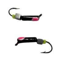 Мормышка Вольфрамовая "Латышка" Гвоздик - С кубиком серебро - МК1186