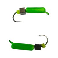 Мормышка Вольфрамовая "Латышка" Гвоздик - С кубиком серебро - МК1191