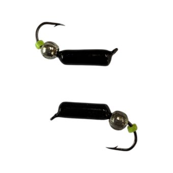 Мормышка Вольфрамовая "Латышка" Гвоздик - С шариком серебро - Ø2,7 мм - 0,7 г - Чёрный - Латвия