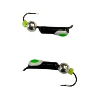 Мормышка Вольфрамовая "Латышка" Гвоздик - С шариком серебро - МК1178