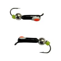 Мормышка Вольфрамовая "Латышка" Гвоздик - С шариком серебро - МК1201