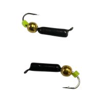 Мормышка Вольфрамовая "Латышка" Гвоздик - С шариком золото - МК1179