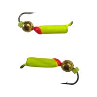 Мормышка Вольфрамовая "Латышка" Гвоздик - С шариком золото - МК1181