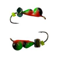 Мормышка Вольфрамовая "Латышка" Муравей - С восьмигранником хамелеон - МК1116